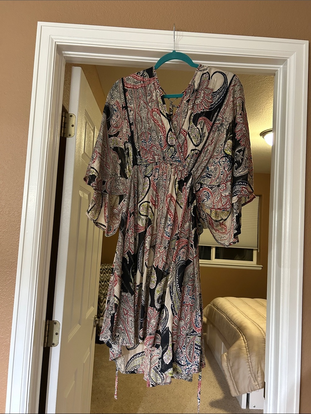Women's Paisley High-Low Dress in Multi-Color